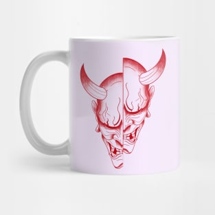 red mask Mug